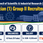 CSIR Technician (1) Group II Recruitment 2026 – Apply Online for 43 Posts ChatGPT Image Aug 19, 2026, 11_32_05 AM