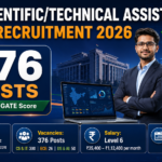 NIC Scientific/Technical Assistant-A Recruitment 2026 – Apply Online for 376 STA-A Posts through GATE Score NIC Scientific/Technical Assistant-A Recruitment 2026 banner showing 376 posts through GATE score, Level 6 pay and last date 30.09.2026