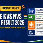 CBSE KVS NVS Tier-II Result 2026 declared on 28.08.2026 for PGT, TGT and Assistant Section Officer posts
