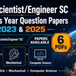 ISRO Scientist/Engineer SC previous year question papers 2023 and 2025 - 6 PDFs for Electronics, Mechanical and Computer Science
