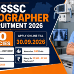 OSSSC Radiographer Recruitment 2026 banner showing 240 vacancies across all 30 districts of Odisha, apply online till 30.09.2026