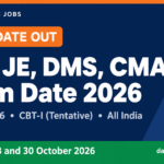 RRB JE, DMS and CMA Exam Date 2026 out – CEN 04/2026 CBT-I (tentative) on 27, 28 and 30 October 2026, All India