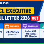 IOCL Executive Call Letter 2026 Out – Download CBT Admit Card 24.09.2026 IOCL Executive CBT call letter 2026 out, exam date 24.09.2026, download window 17.09.2026 to 24.09.2026