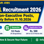 MECL Recruitment 2026 banner - 122 Non-Executive posts, eligibility 10th Pass, ITI, Diploma or Graduate, application fee Rs. 500, last date 11.10.2026