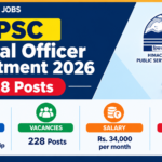 HPPSC Medical Officer Recruitment 2026 banner showing 228 posts, MBBS eligibility, Rs. 34,000 per month salary and last date 16.10.2026
