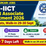 CSIR-IICT Project Associate Recruitment 2026 – 51 Posts, Walk-in 29-30 Sept CSIR-IICT Project Associate Recruitment 2026 banner – 51 posts, walk-in-interview on 29 and 30 September 2026 at Hyderabad