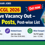 SSC CGL 2026 Tentative Vacancy Out – 10,731 Posts, Post-wise List SSC CGL 2026 tentative vacancy list out – 10,731 posts, post-wise list, dated 24.09.2026