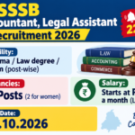 PSSSB Accountant, Legal Assistant Recruitment 2026 – Apply by 22.10.2026 PSSSB Accountant, Legal Assistant Recruitment 2026 – 10 Group B posts in Punjab, apply by 22.10.2026