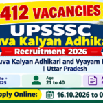 UPSSSC Yuva Kalyan Adhikari and Vyayam Prashikshak Recruitment 2026 - 412 vacancies in Uttar Pradesh, apply online 16.10.2026 to 06.11.2026