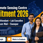 PRSC Punjab Remote Sensing Centre Recruitment 2026 banner for Clerk, Lab Attendant, Lab Executive, Chowkidar cum Mali and Sweeper posts in Ludhiana, Punjab, eligibility Matric to Graduate
