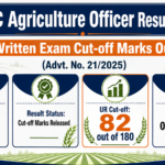 TPSC Agriculture Officer Result 2026 written exam cut-off marks banner, Advertisement No. 21/2025, UR cut-off 82 out of 180