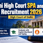 Delhi High Court Senior Personal Assistant and Personal Assistant Recruitment 2026 – Apply Online for 150 SPA and PA Posts, Last Date 05.10.2026 Delhi High Court SPA and PA Recruitment 2026 banner showing 117 Senior Personal Assistant and 33 Personal Assistant posts, eligibility Graduate with English shorthand and typing, and age limit 18 to 32 years