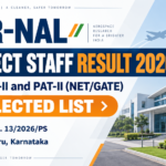 CSIR-NAL Project Staff Result 2026 banner for the PAT-I, PAT-II and PAT-II (NET/GATE) selected candidates list under Advt. No. 13/2026/PS, Bengaluru, Karnataka