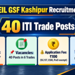 AWEIL GSF Kashipur Recruitment 2026 – 40 ITI Trade Posts, Apply Offline AWEIL GSF Kashipur Recruitment 2026 banner - 40 ITI trade posts, Matriculation plus NTC or NAC, application fee 100 rupees, last date 30 days from Employment News publication