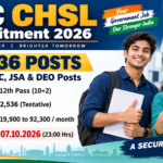 SSC CHSL Recruitment 2026 – 2536 LDC, JSA, DEO Posts, Apply by 07.10.2026 SSC CHSL Recruitment 2026 banner: 2,536 LDC, JSA and DEO posts, 12th pass eligibility, salary Rs. 19,900 to 92,300 per month, last date 07.10.2026