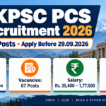UKPSC PCS Recruitment 2026 - 67 posts, Bachelor's Degree, Rs. 35,400 to 1,77,500, apply before 29.09.2026