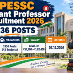 UPESSC Assistant Professor Recruitment 2026 banner - Advt. No. 04/2026, 1936 posts, PG with 55% plus NET/SLET/SET or PhD, Level-10 Rs. 57,700 to 1,82,400, last date 07.10.2026