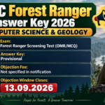 APSC Forest Ranger Answer Key 2026 out for Computer Science and Geology - provisional key, objection fee not specified, objection window closes 13.09.2026