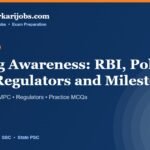 Banking awareness Static GK capsule banner for dailysarkarijobs.com covering RBI policy rates, regulators and milestones