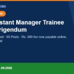Delhi Transco Limited corrigendum banner: DTL Assistant Manager Trainee 2026, 65 posts, Rs. 500 application fee now payable online instead of by Demand Draft, revised notice dated 14.09.2026