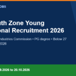 KVIC South Zone Young Professional Recruitment 2026 banner showing 10 vacancies and the 20.10.2026 last date to apply online