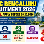 C-DAC Bengaluru Recruitment 2026 – 58 Posts, Apply Before 26.10.2026 C-DAC Bengaluru Recruitment 2026 banner showing 58 contract posts, eligibility BE/B.Tech, ME/M.Tech or PG degree, salary Rs 3.6 to 22.9 lakh a year and last date 26.10.2026