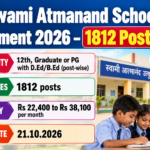 CG Swami Atmanand School Recruitment 2026 banner: 1812 posts, apply before 21.10.2026