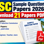GSSC Sample Question Papers 2026 – download 21 Goa Staff Selection Commission papers in PDF