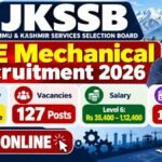 JKSSB JE Mechanical Recruitment 2026 – 127 Posts, Apply Before 15.12.2026 JKSSB JE Mechanical Recruitment 2026 banner showing 127 posts and last date 15.12.2026
