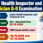 JKSSB JHI, Technician G-II Admit Card 2026 Out – Exam 06.10 and 07.10.2026 JKSSB Junior Health Inspector and Technician G-II admit card 2026 poster showing admit card download from 02.10.2026 and exam dates 06.10.2026 and 07.10.2026