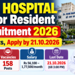 RML Hospital Junior Resident Recruitment 2026 – 158 Posts, Apply by 21.10.2026 RML Hospital Junior Resident Recruitment 2026 banner: 158 posts, MBBS plus DMC registration, Rs 56,100 to 1,77,500 a month, last date 21.10.2026