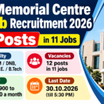 Tata Memorial Centre Punjab Recruitment 2026 banner: 12 posts in 11 jobs, last date 30.10.2026