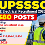 UPSSSC JE Electrical Recruitment 2026 – 380 Posts, Apply Before 27.11.2026 UPSSSC JE Electrical Recruitment 2026 banner showing 380 vacancies