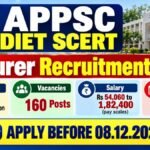 APPSC DIET SCERT Lecturer Recruitment 2026 poster: 160 posts in Andhra Pradesh, apply online by 08.12.2026